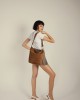Clic Jewels Sandra BucketBag Camel Suede Leather